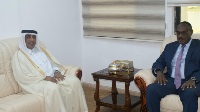 وزير الخارجية السوداني يجتمع مع سفير دولة قطر