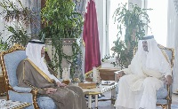 HH the Emir Meets Saudi Foreign Minister