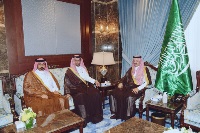 Governor of Al-Ahsa in Saudi Arabia meets with the ambassador of Qatar