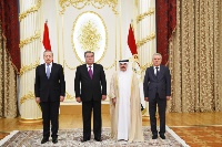 الرئيس الطاجيكي يستلم أوراق اعتماد سفير دولة قطر