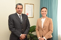 Minister of Foreign Affairs and Foreign Trade of Jamaica Meets Qatari Ambassador