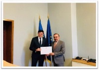 وزير البيئة والمياه والغابات في رومانيا يجتمع مع سفير قطر