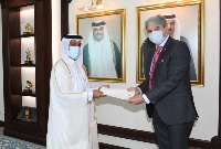 Secretary-General of the Ministry of Foreign Affairs Receives Credentials of Ambassador of Colombia