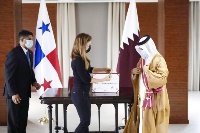 President of Panama Grants Qatar's Ambassador "Order of Vasco Nunez De Balboa" of Grand Degree