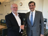 UK Labor Party Leader Meets Qatar's Ambassador
