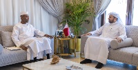 HH the Amir Receives Written Message from Transitional President of Chad 