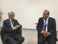 Minister of State for Foreign Affairs Meets President of Republic of Kiribati