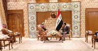 نائب رئيس مجلس الوزراء وزير الخارجية يجتمع مع رئيس مجلس النواب العراقي