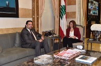 وزيرة الداخلية والبلديات اللبنانية تجتمع مع سفير دولة قطر