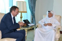 State Minister for Foreign Affairs Meets Serbian Ambassador