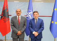 Secretary-General of Ministry for Europe and Foreign Affairs of Albania Meets Qatar's Ambassador