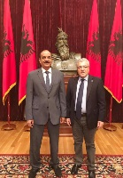 المستشار السياسي للرئيس الألباني يجتمع مع سفير دولة قطر