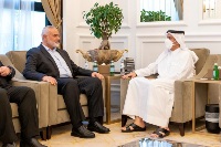    Deputy Prime Minister and Minister of Foreign Affairs Meets Head of Political Bureau of Hamas