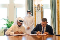The Deputy PM and Minister of Foreign Affairs Witnesses Signing of Two Agreements Between Qatar Fund For Development , UNRWA