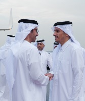 رئيس مجلس الوزراء وزير الخارجية يستقبل وزير الخارجية الإماراتي