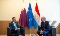 رئيس مجلس الوزراء وزير الخارجية يجتمع مع رئيس وزراء لوكسمبورغ