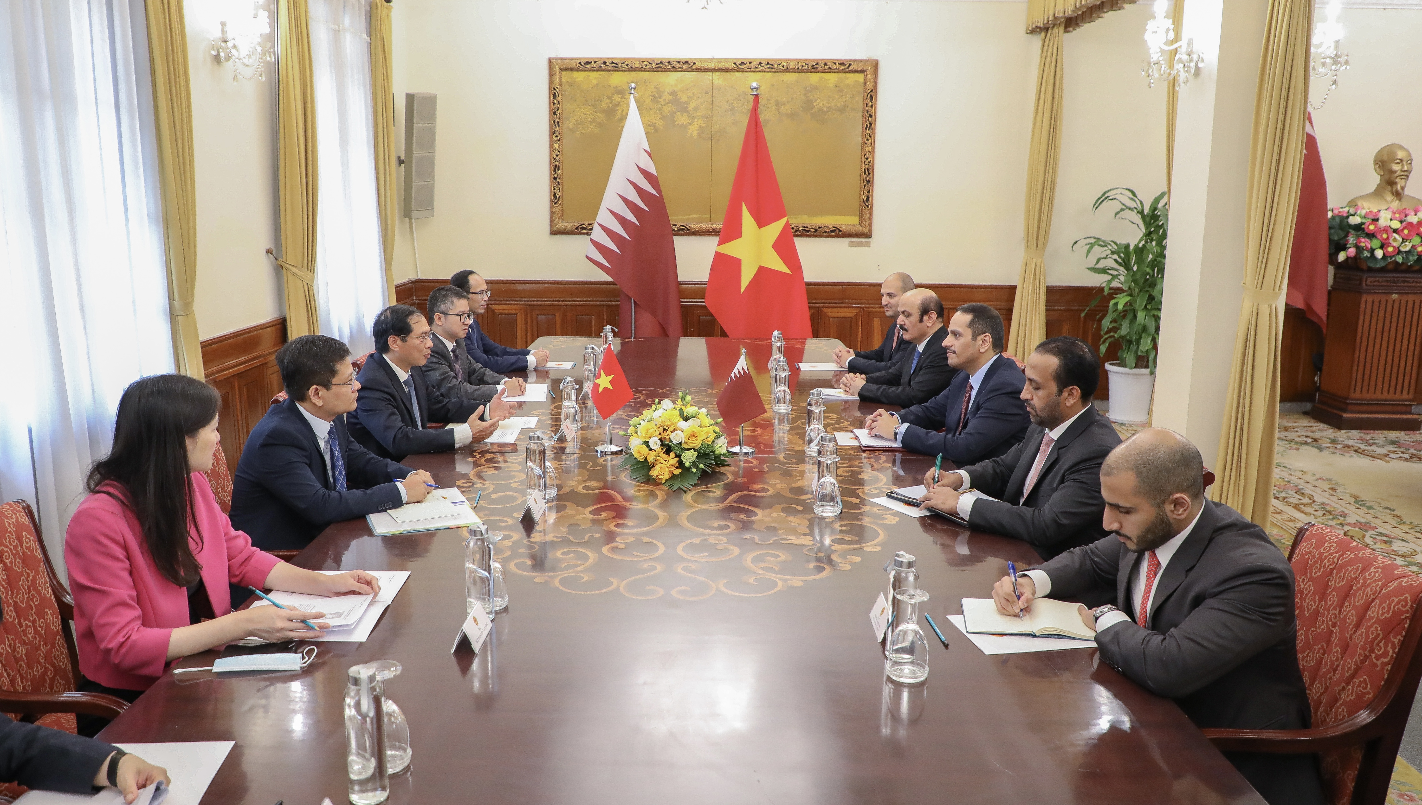 Deputy Prime Minister and Minister of Foreign Affairs Meets Foreign Minister of Vietnam