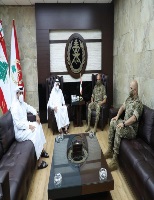 قائد الجيش اللبناني يجتمع مع سفير دولة قطر