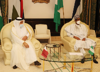 President of Nigeria Meets Qatar's Ambassador