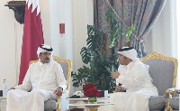 HH the Emir Meets Head of Diplomatic Missions Abroad
