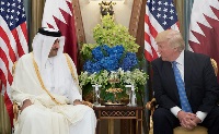 HH the Emir Meets President of United States