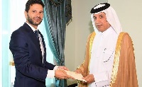 State Minister for Foreign Affairs Receives Copies of Credentials of Two Ambassadors
