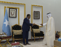 HH the Amir Sends Written Message to President of Somalia