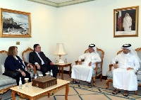 Minister of State for Foreign Affairs Meets British Ambassador, US Charge d'Affairs