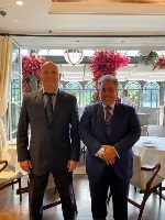 وزير العلاقات الخارجية والتعاون في إمارة موناكو يجتمع مع سفير دولة قطر