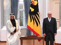 German President Receives Credentials of Qatari Ambassador