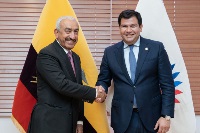 رئيس الجمعية الوطنية بالإكوادور يجتمع مع سفير دولة قطر