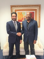 وزير وزير السياحة والترفيه بجمهورية كوت ديفوار يجتمع مع سفير دولة قطر