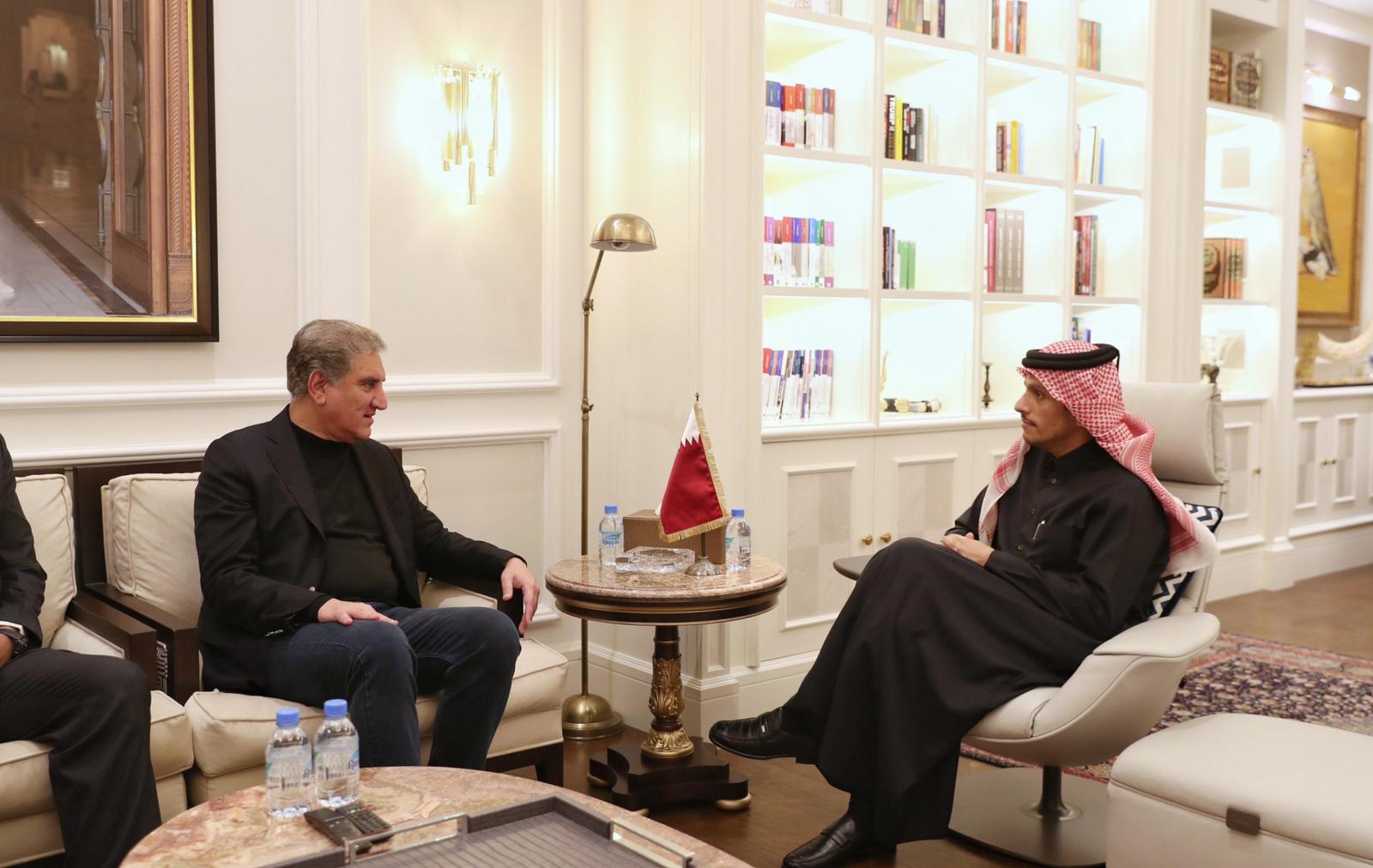 نائب رئيس مجلس الوزراء وزير الخارجية يجتمع مع وزير خارجية باكستان