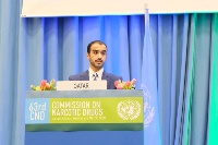 دولة قطر تدعو إلى التصدي لمشكلة المخدرات العالمية في إطار ميثاق الأمم المتحدة وأحكام القانون الدولي