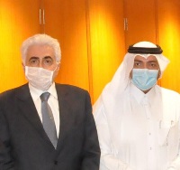 وزير الخارجية اللبناني يجتمع مع سفير قطر