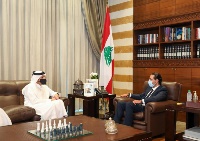 Deputy Prime Minister and Minister of Foreign Affairs Meets Head of Lebanese Future Movement