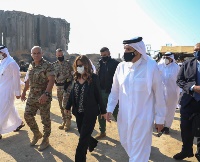 Deputy Prime Minister and Minister of Foreign Affairs Tours Site of Beirut Port Explosion
