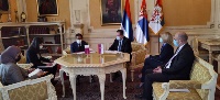 رئيس البرلمان الصربي يجتمع مع سفير قطر