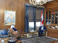 رئيس مجلس النواب اللبناني يجتمع مع نائب رئيس مجلس الوزراء وزير الخارجية