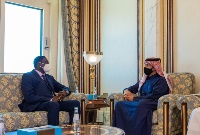 HH the Amir Receives Written Message from President of The Gambia