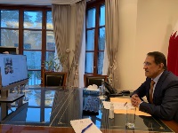 وزير الدولة للشؤون الخارجية الألماني يجتمع مع سفير دولة قطر