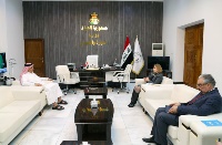 وزيرة الهجرة والمهجرين العراقية تجتمع مع سفير دولة قطر 