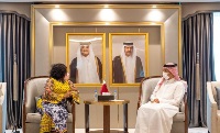 HH the Amir Receives Written Message from President of Ghana