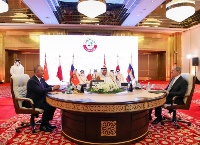 Ministers of Foreign Affairs of Qatar, Turkey, and Russia Hold Closed Talks Session on Syrian Crisis