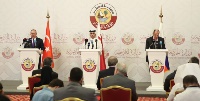 قطر وتركيا وروسيا تؤكد على ضرورة المحافظة على سيادة سوريا ووحدة أراضيها