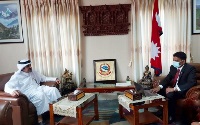 Nepalese Deputy Prime Minister and Minister of Foreign Affairs Meets Qatar's Ambassador
