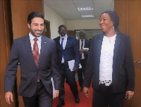 Minister of State and Minister of Foreign Affairs of Cte d'Ivoire Meets Ambassador of Qatar