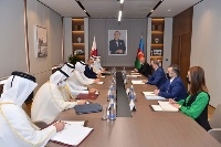 Minister of State for Foreign Affairs Meets Ministers of Foreign Affairs, Economy and Emergency Situations of Azerbaijan
