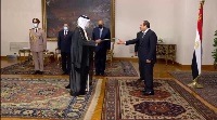 President of Egypt Receives Credentials of Qatari Ambassador