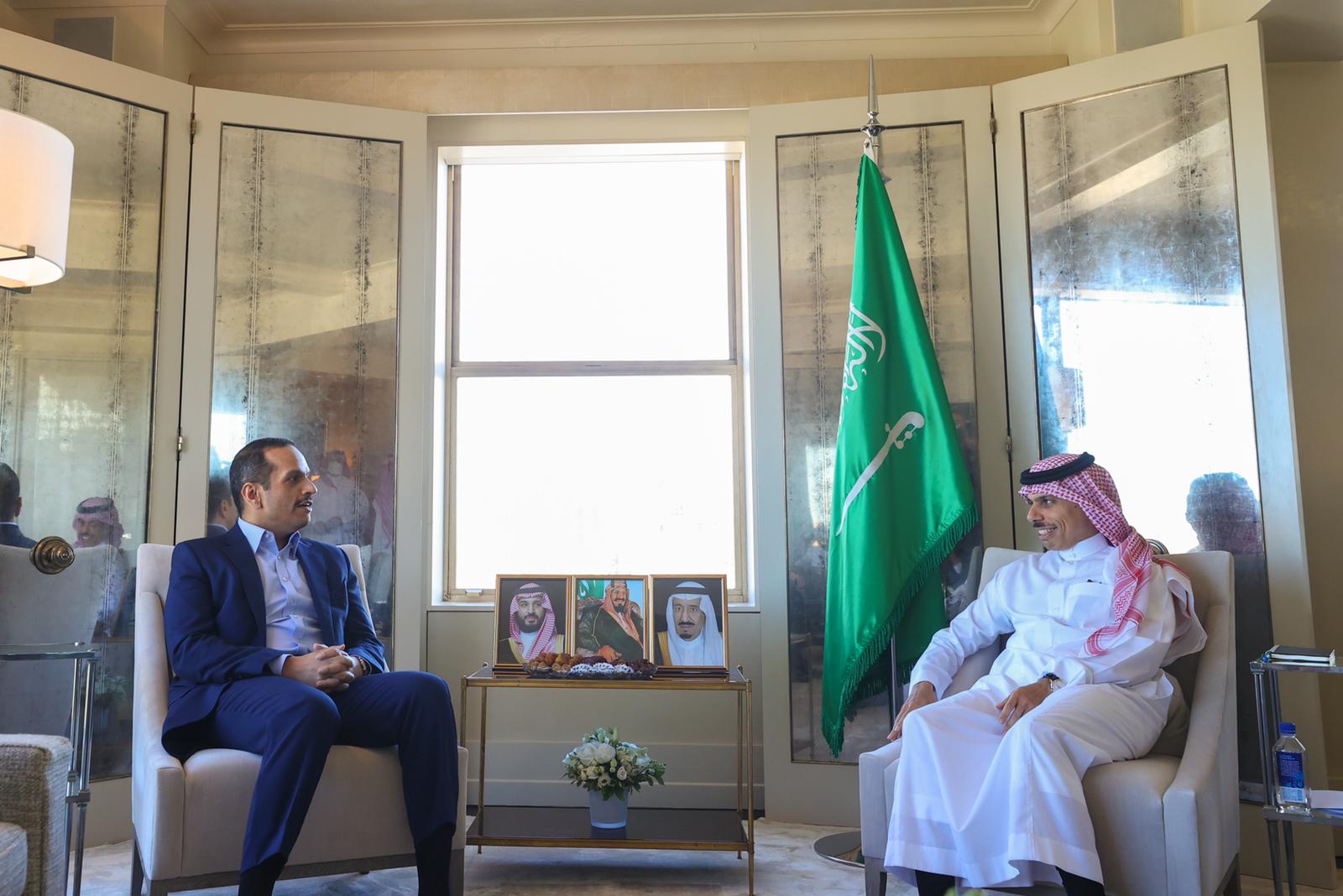 The Deputy Prime Minister and Minister of Foreign Affairs Meets Saudi Minister of Foreign Affairs